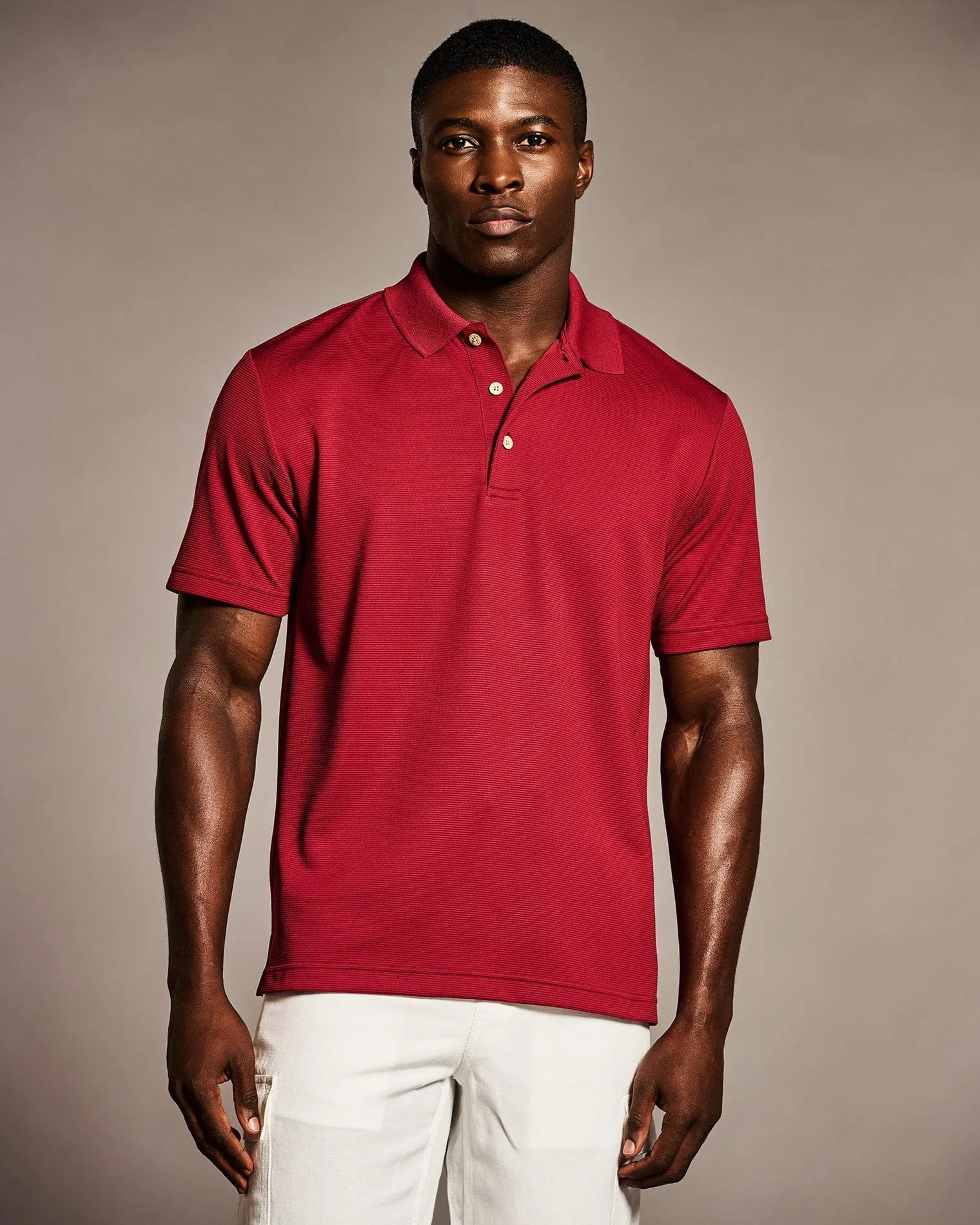 Solid Textured Polo