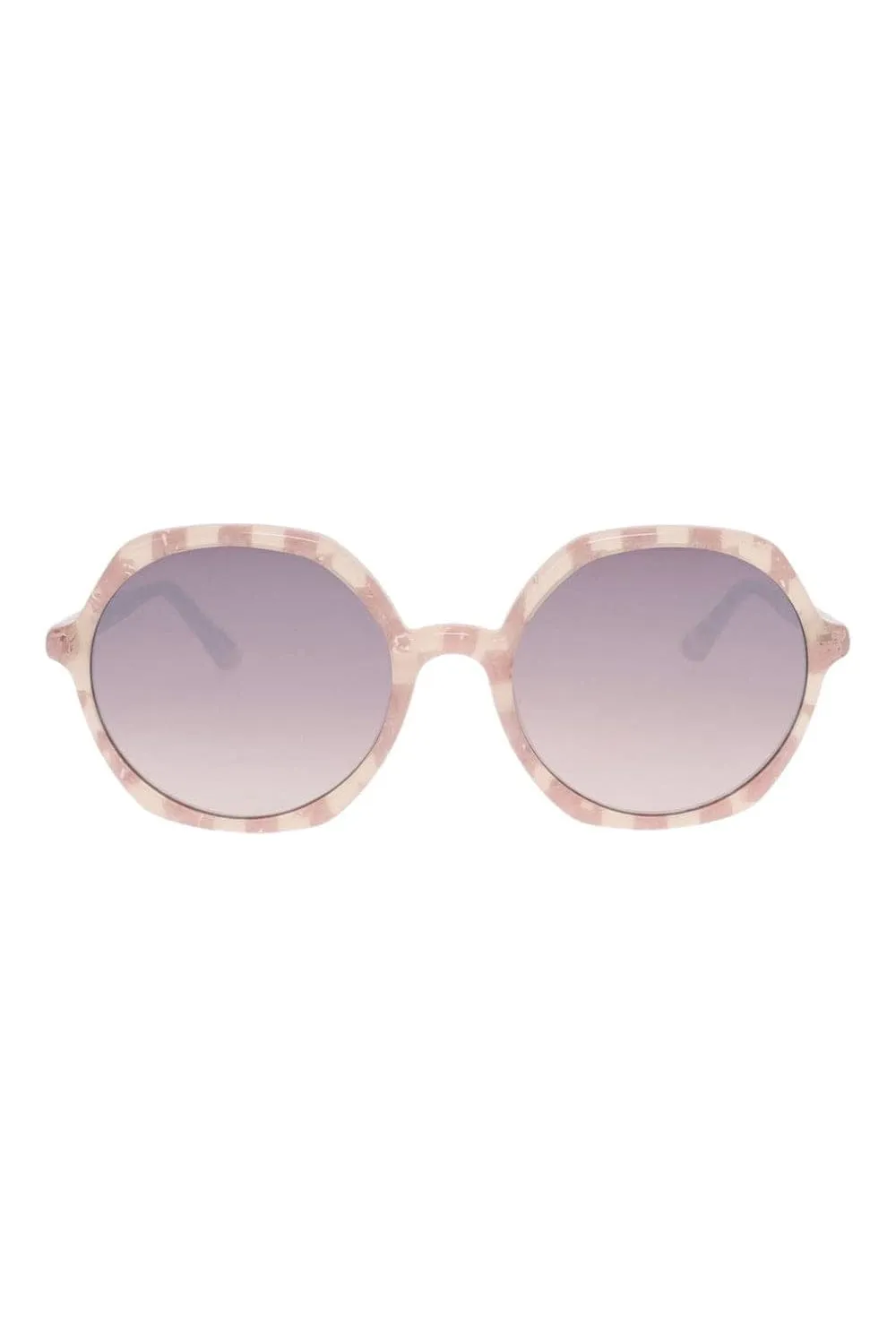 Sophia Plaid Mirrored Sunglasses