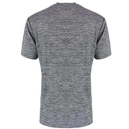 Sports T-Shirts for Men Quick Dry Wicking Workout Athletic Running Training Tee Active Tops Sportswear Light Grey