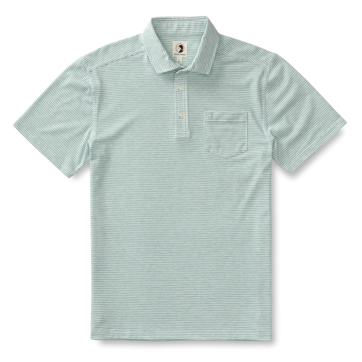 Summerford Stripe Perf Polo (Seaboard Green Heather)