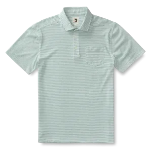 Summerford Stripe Perf Polo (Seaboard Green Heather)