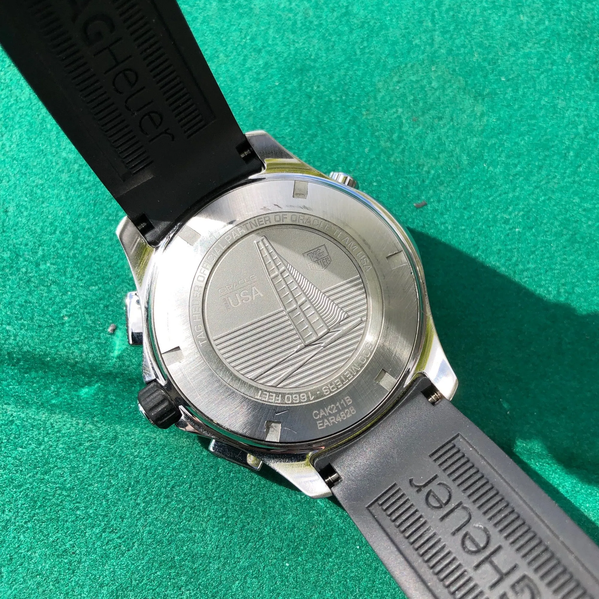 TAG Heuer Aquaracer CAK211B America's Cup Oracle USA Steel 72 Chronograph