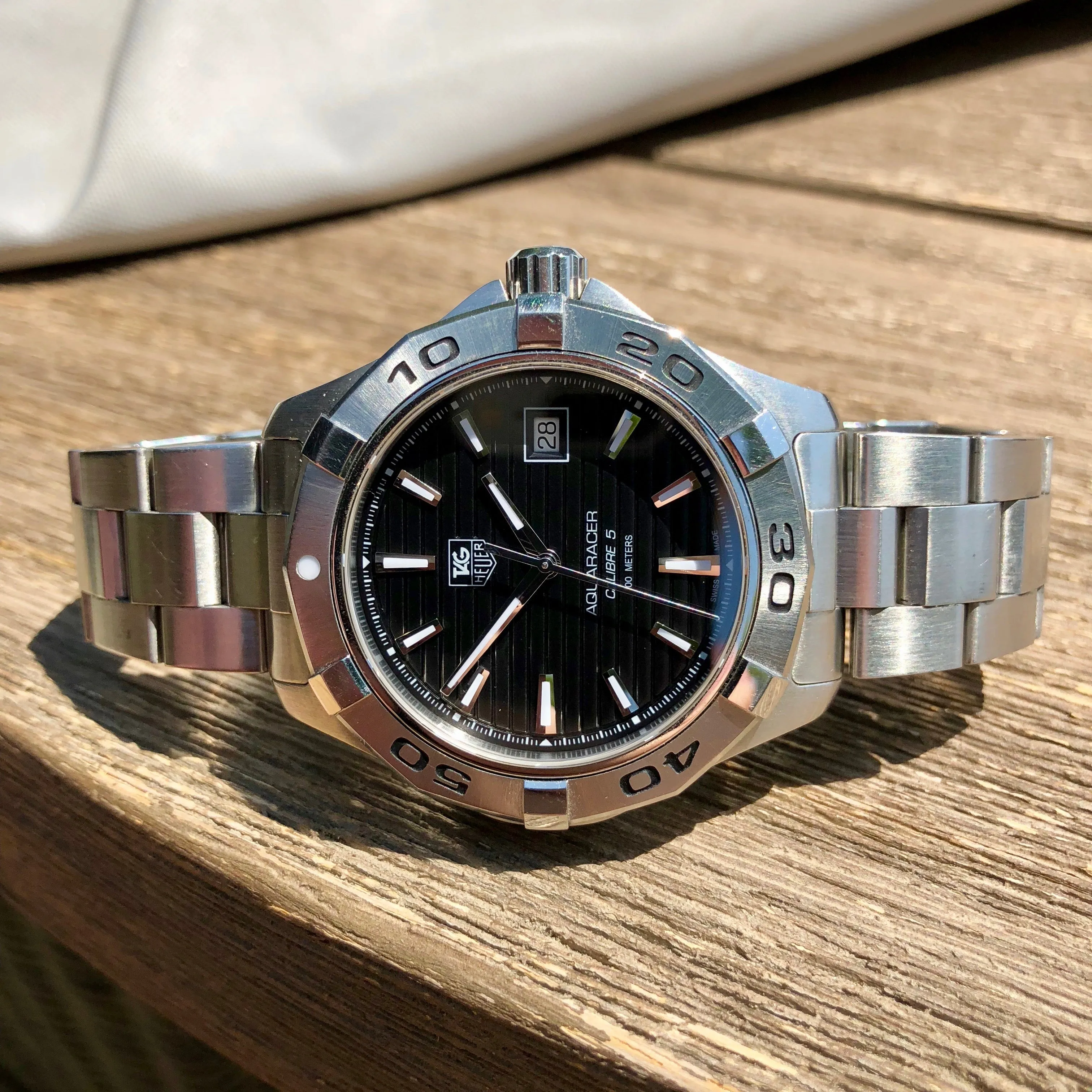TAG Heuer Aquaracer WAP2010 300M Automatic Calibre 5 Black Box & Papers