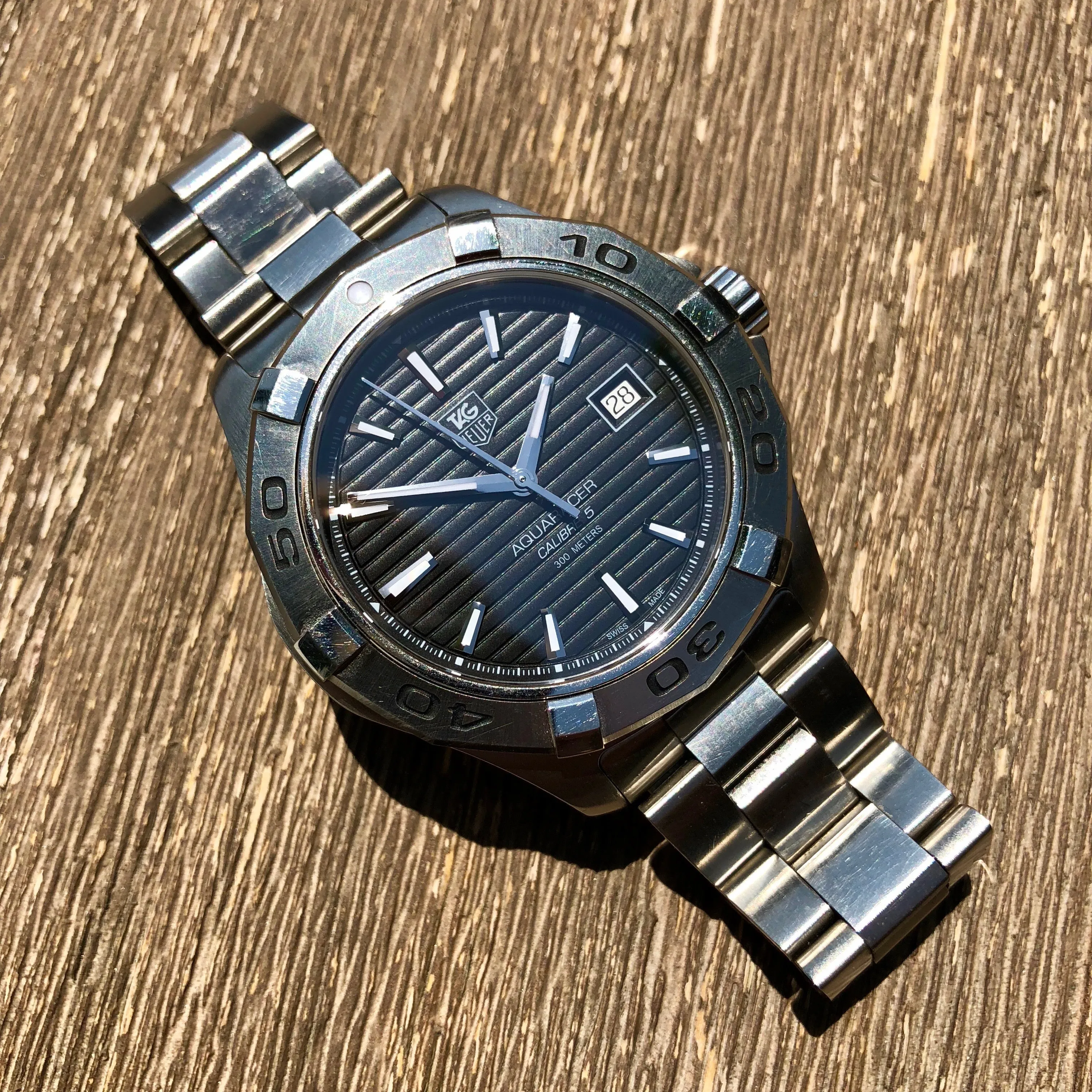 TAG Heuer Aquaracer WAP2010 300M Automatic Calibre 5 Black Box & Papers