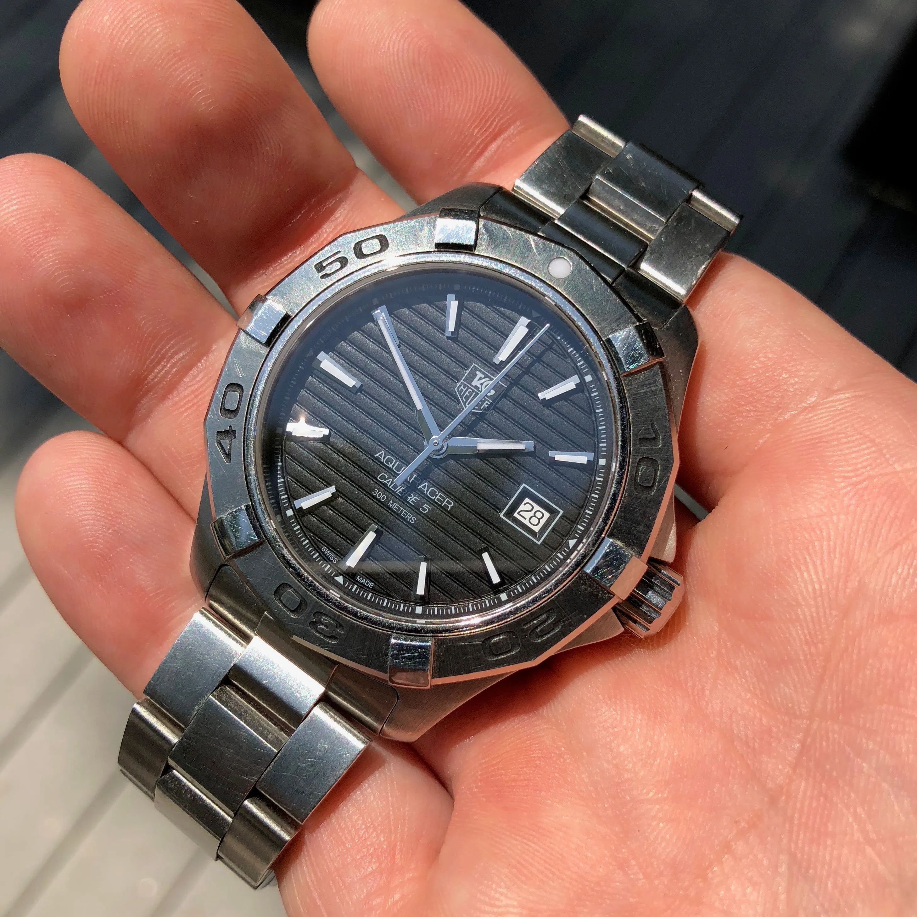 TAG Heuer Aquaracer WAP2010 300M Automatic Calibre 5 Black Box & Papers