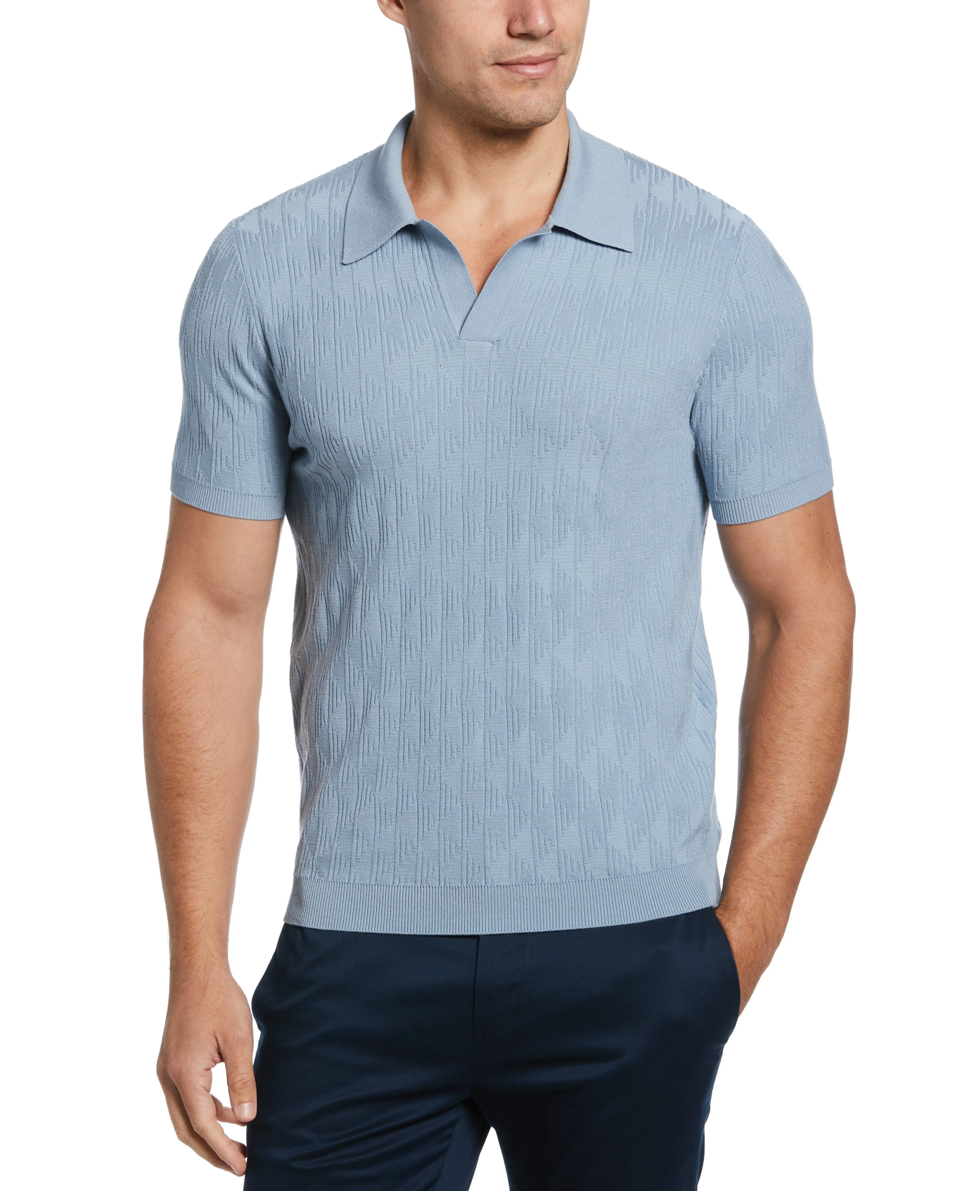 Tech Knit Open Collar Polo