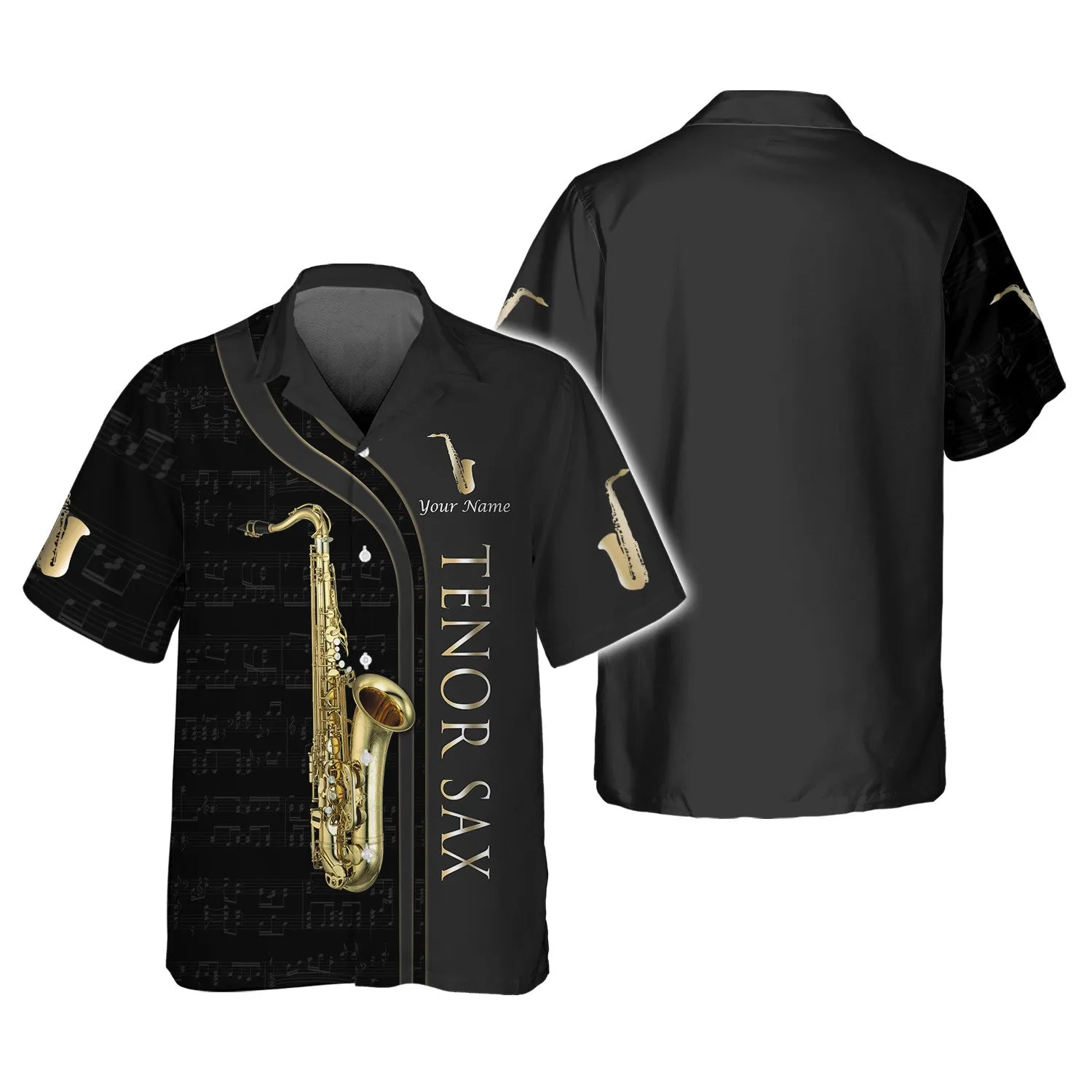 Tenor Saxophone Personalized Name 3D Shirts