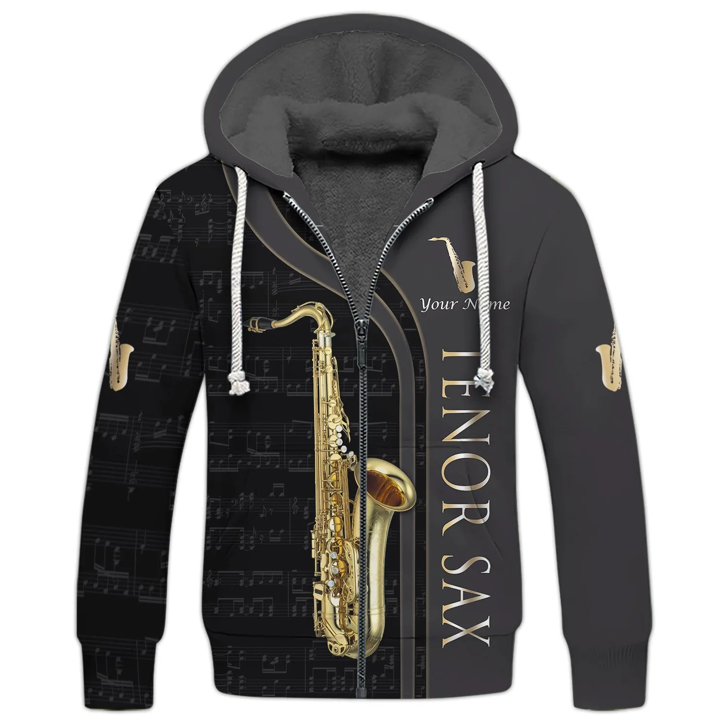 Tenor Saxophone Personalized Name 3D Shirts