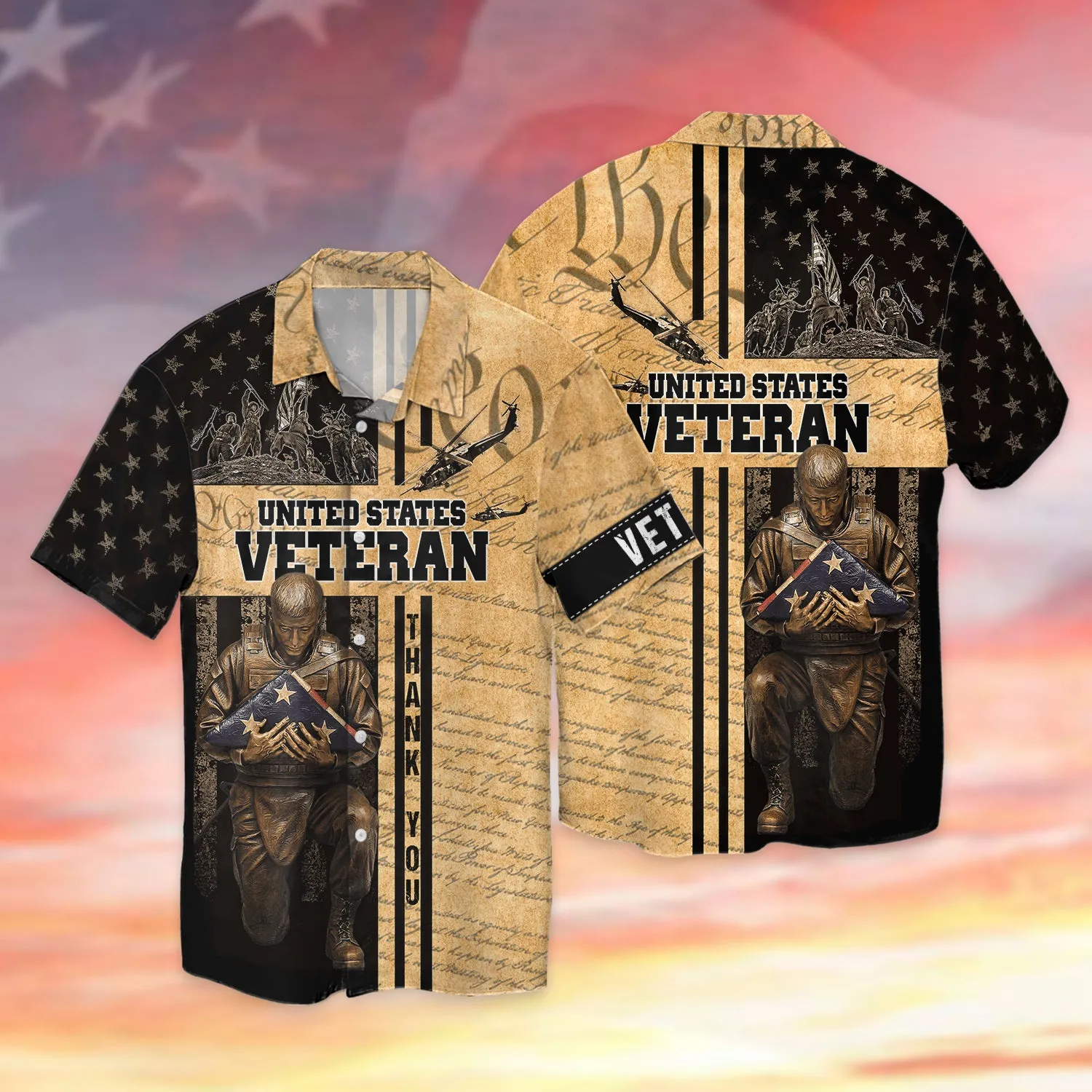 Thank You US Veteran 3D Shirts