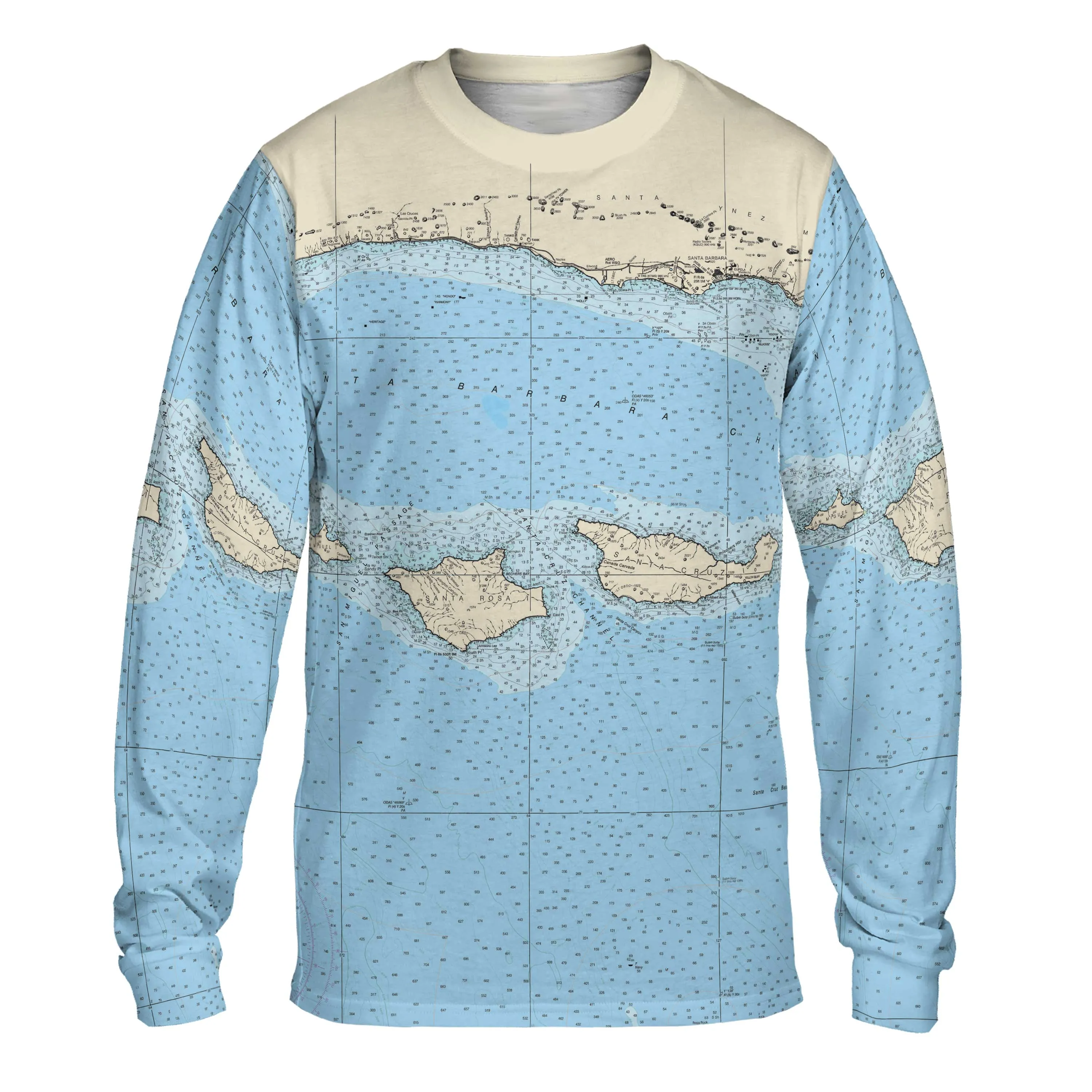 The Channel Islands Blue Long Sleeve Tee