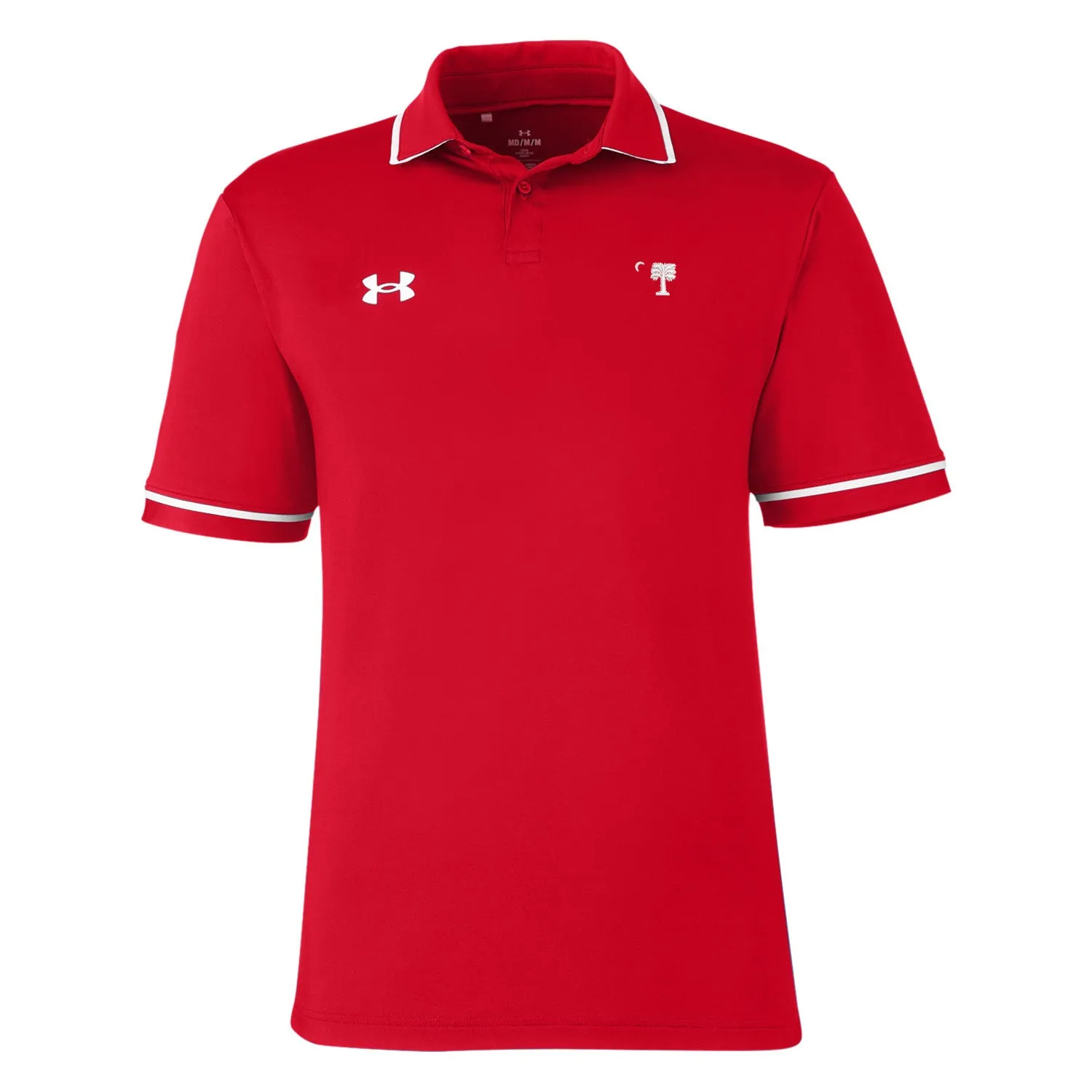 The Citadel, Big Red logo, Under Armour Men's Tipped Teams Performance Polo