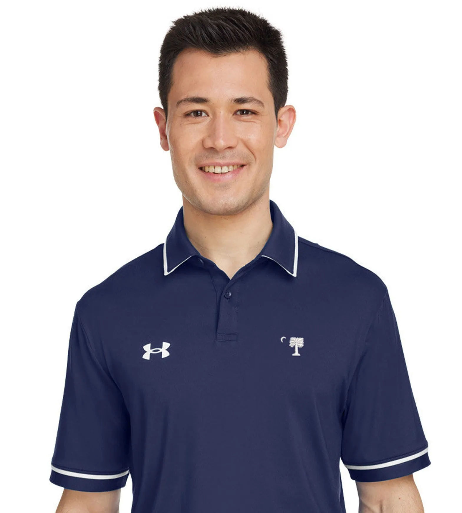 The Citadel, Big Red logo, Under Armour Men's Tipped Teams Performance Polo