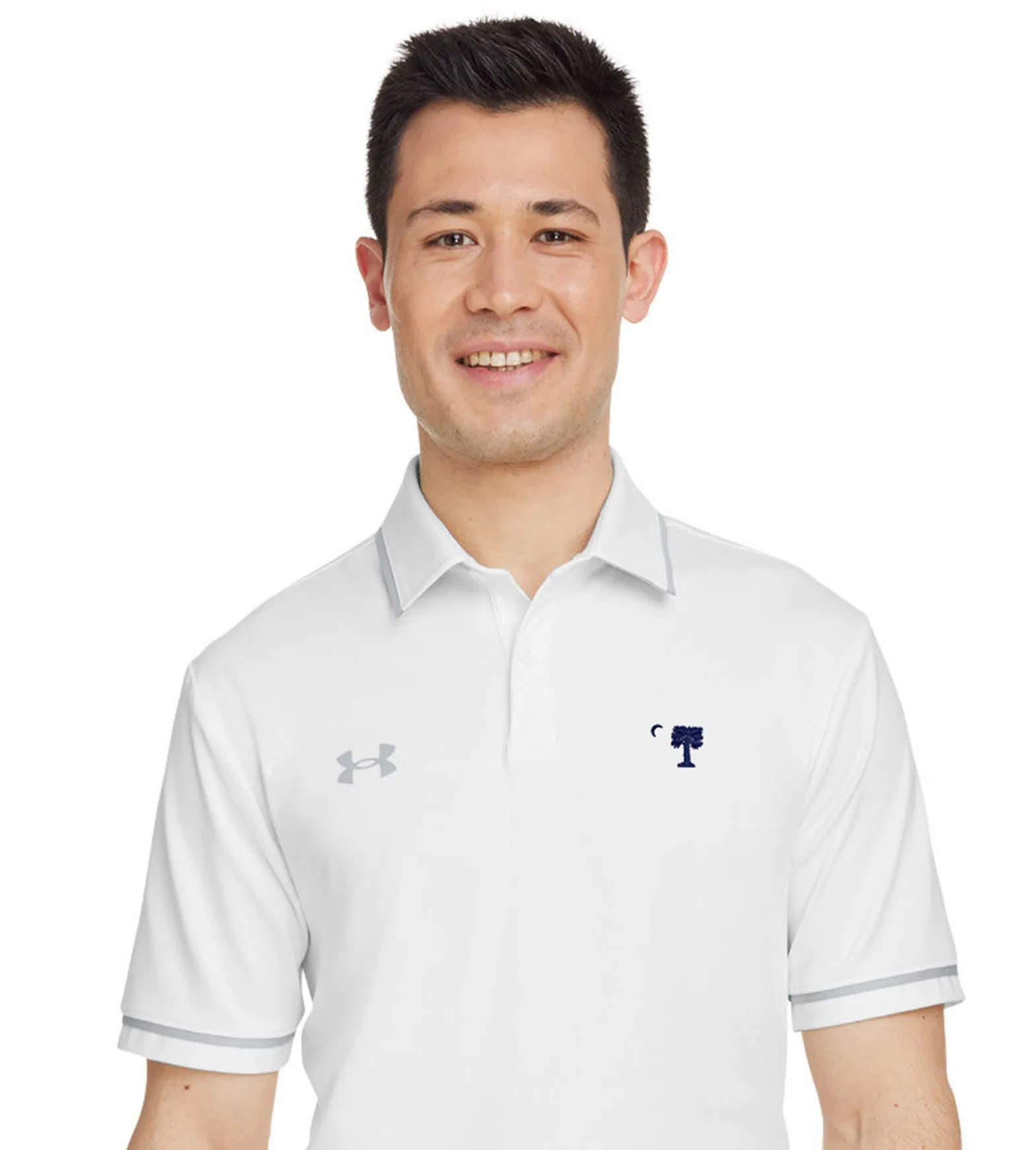 The Citadel, Big Red logo, Under Armour Men's Tipped Teams Performance Polo