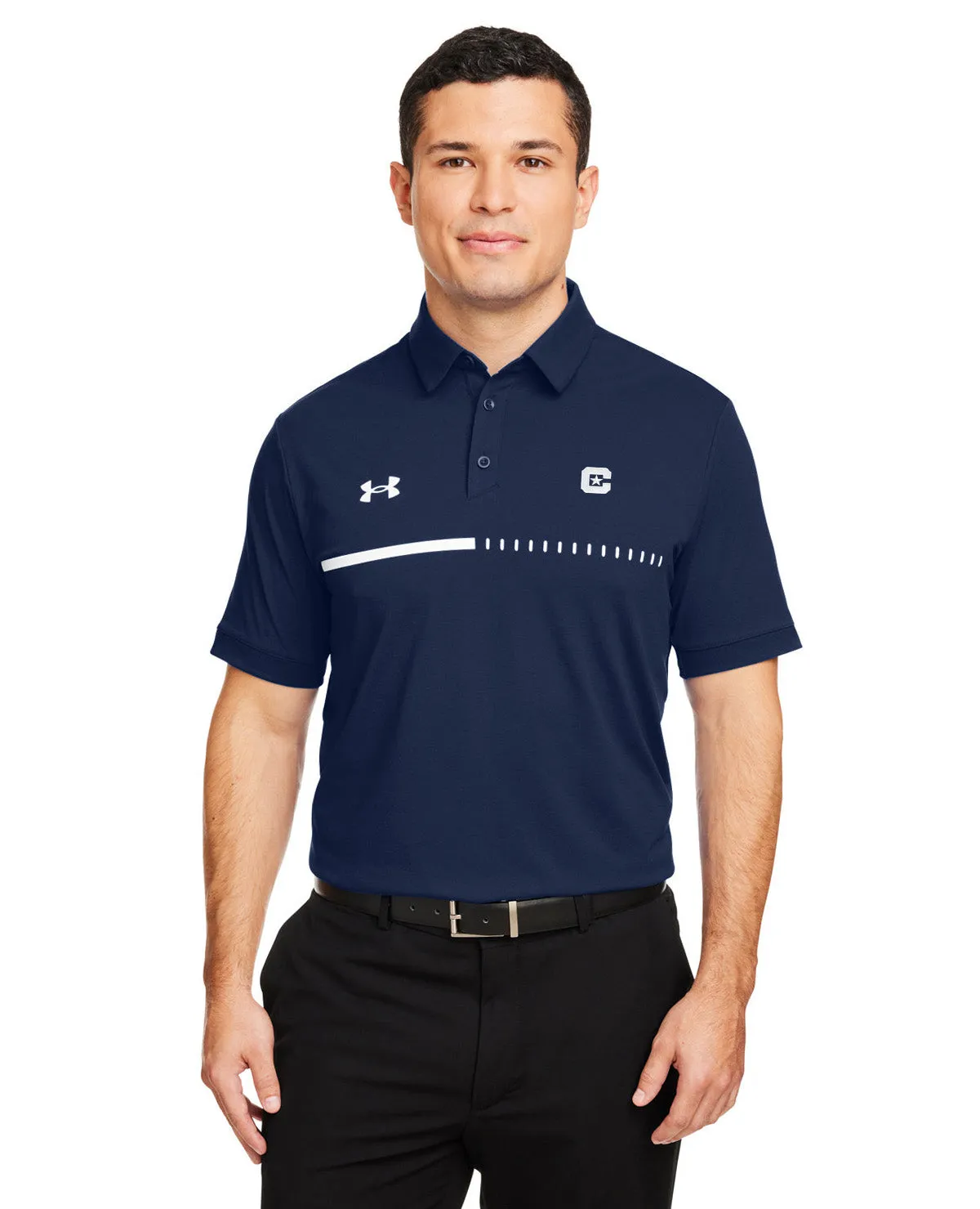 The Citadel C Under Armour Men's Title Polo