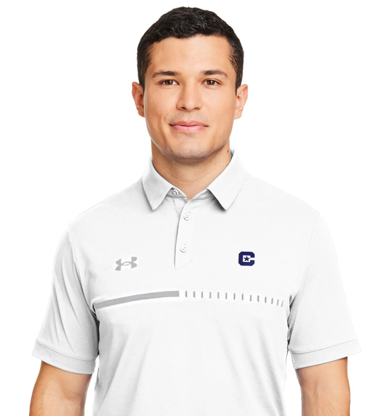 The Citadel C Under Armour Men's Title Polo