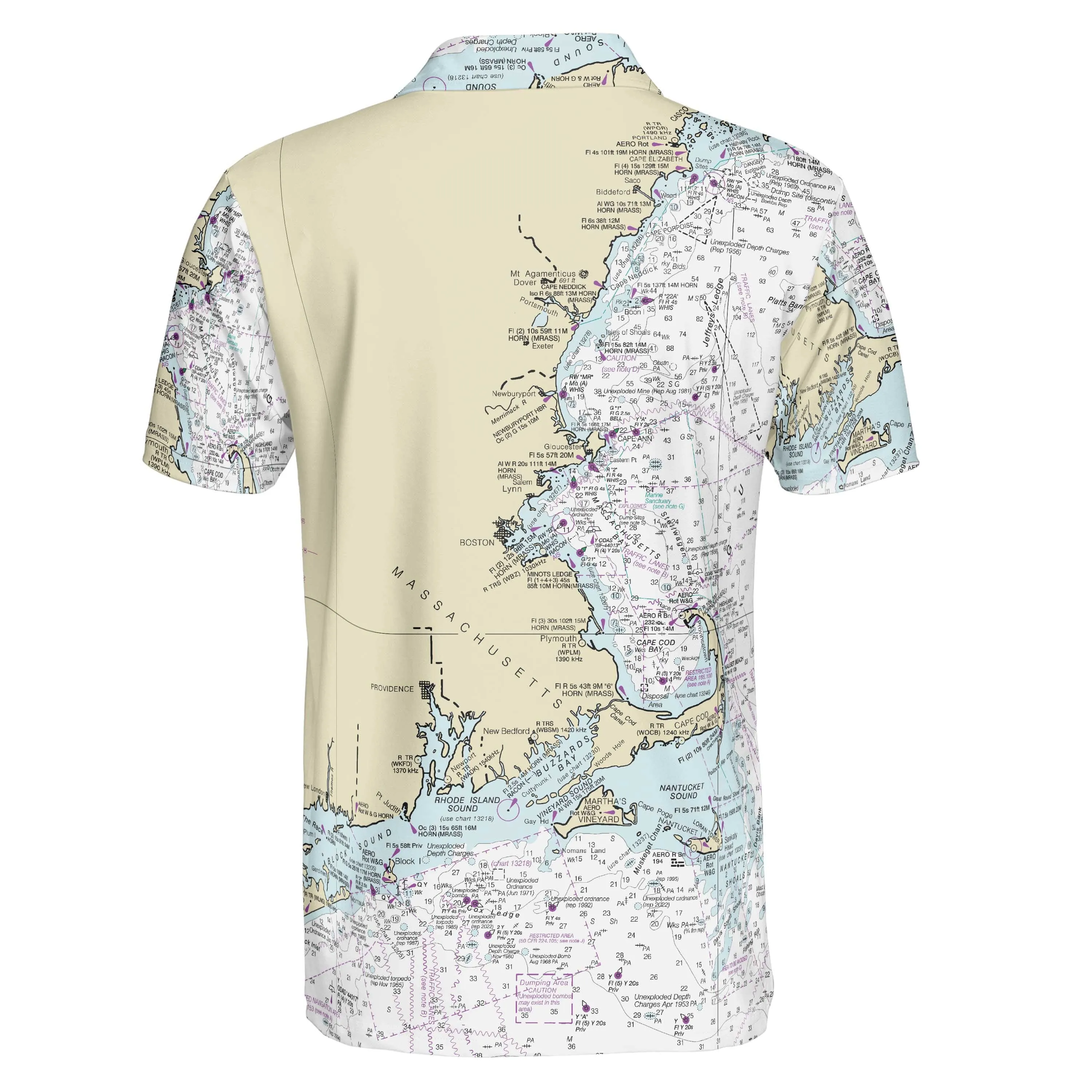 The Massachusetts Coastline Polo Shirt