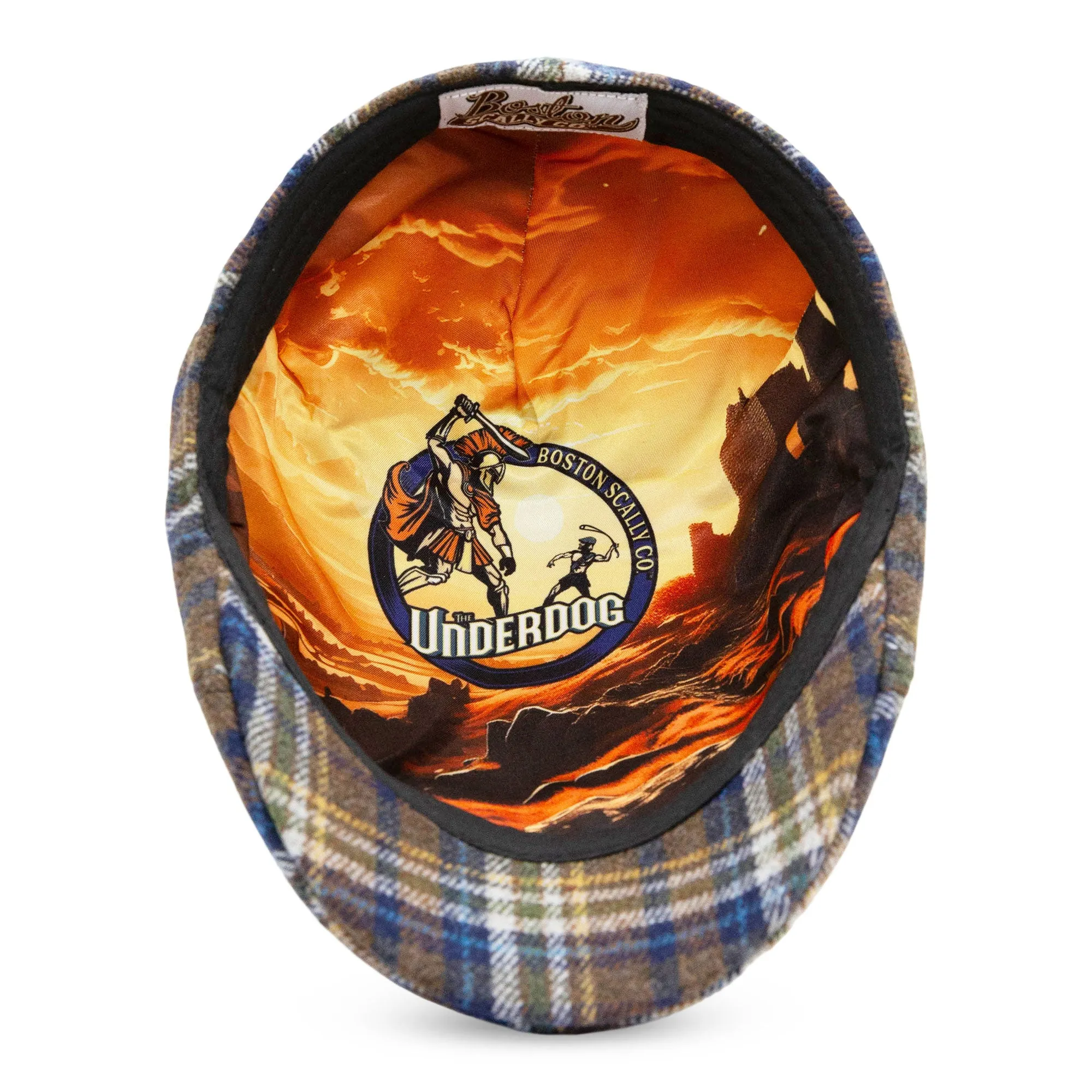 The Underdog Boston Scally Cap - Unwavering Blue Plaid