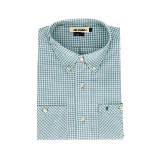 Tidewater Shirt (Seafoam Gingham)