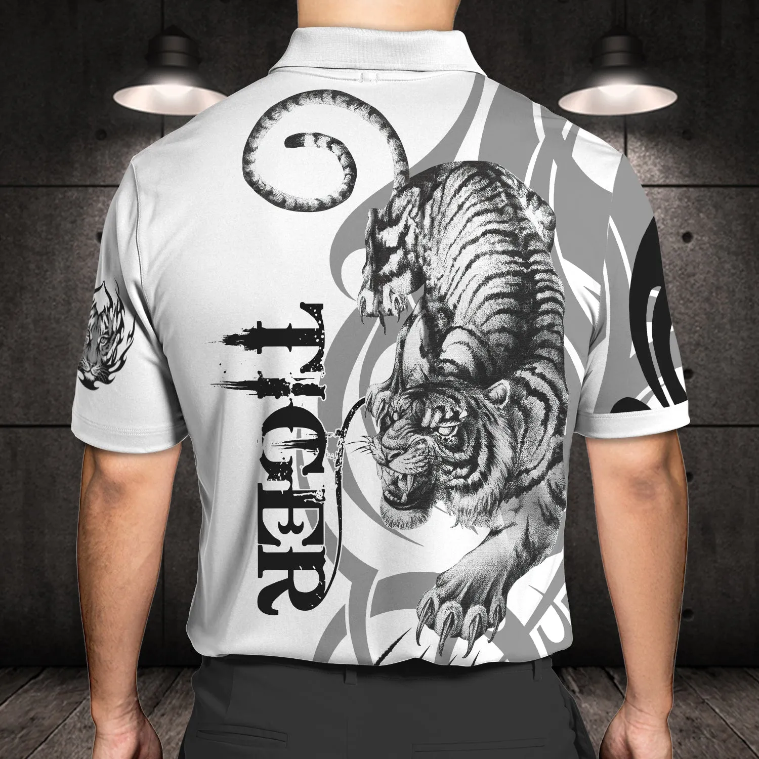Tiger - Personalized Name 3D Polo Shirt For Tiger Lover - HEZ98 01