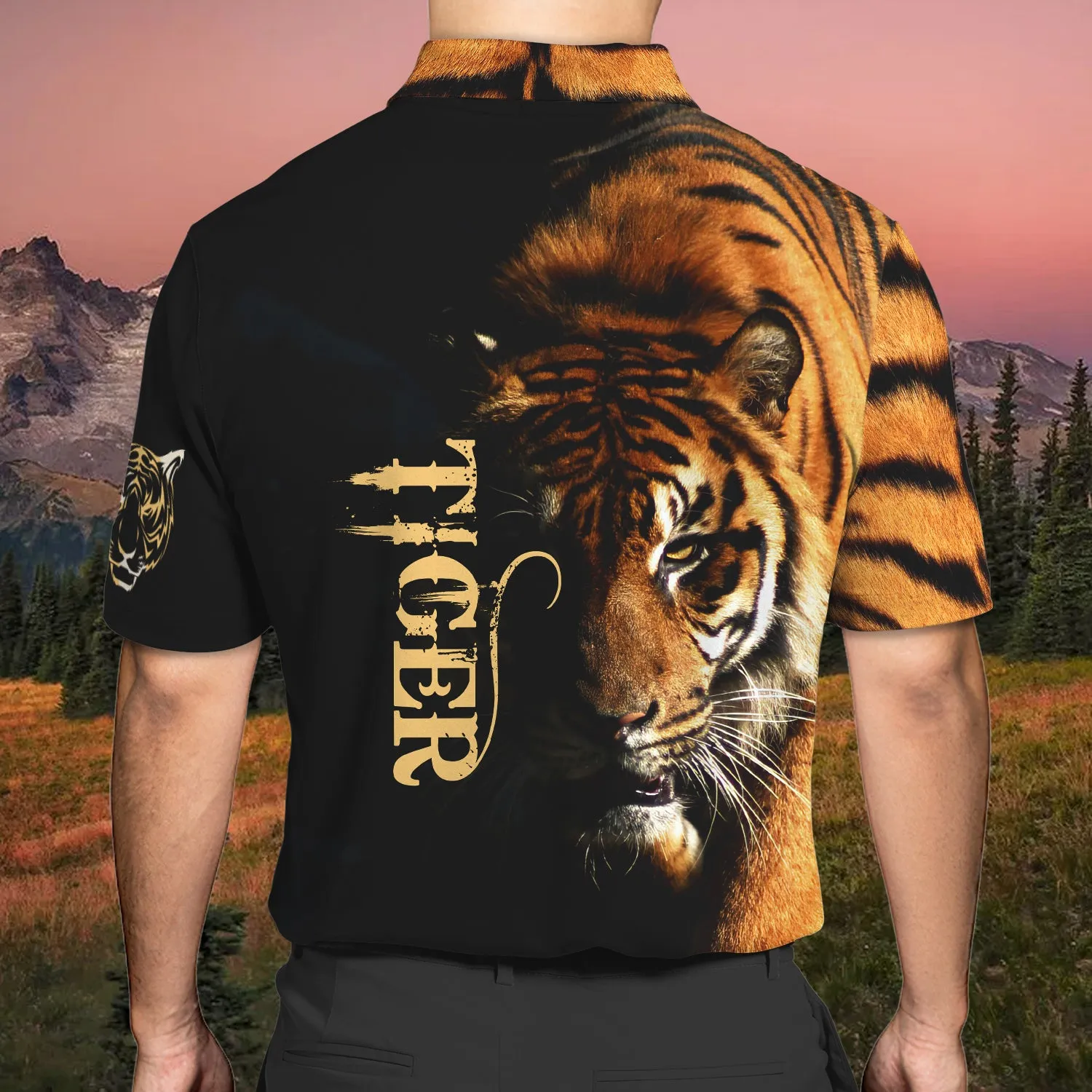 Tiger - Personalized Name 3D Polo Shirt For Tiger Lover - HEZ98 03