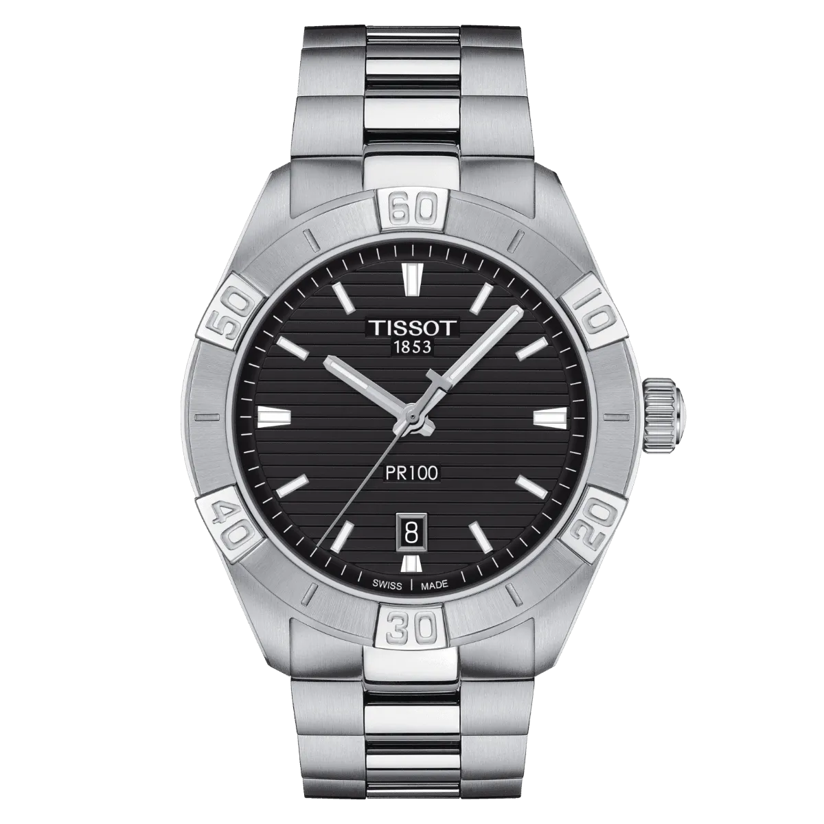 Tissot Men's Clock Pr 100 Sport Gent 44mm Steel Quartz T101.610.11.051.00