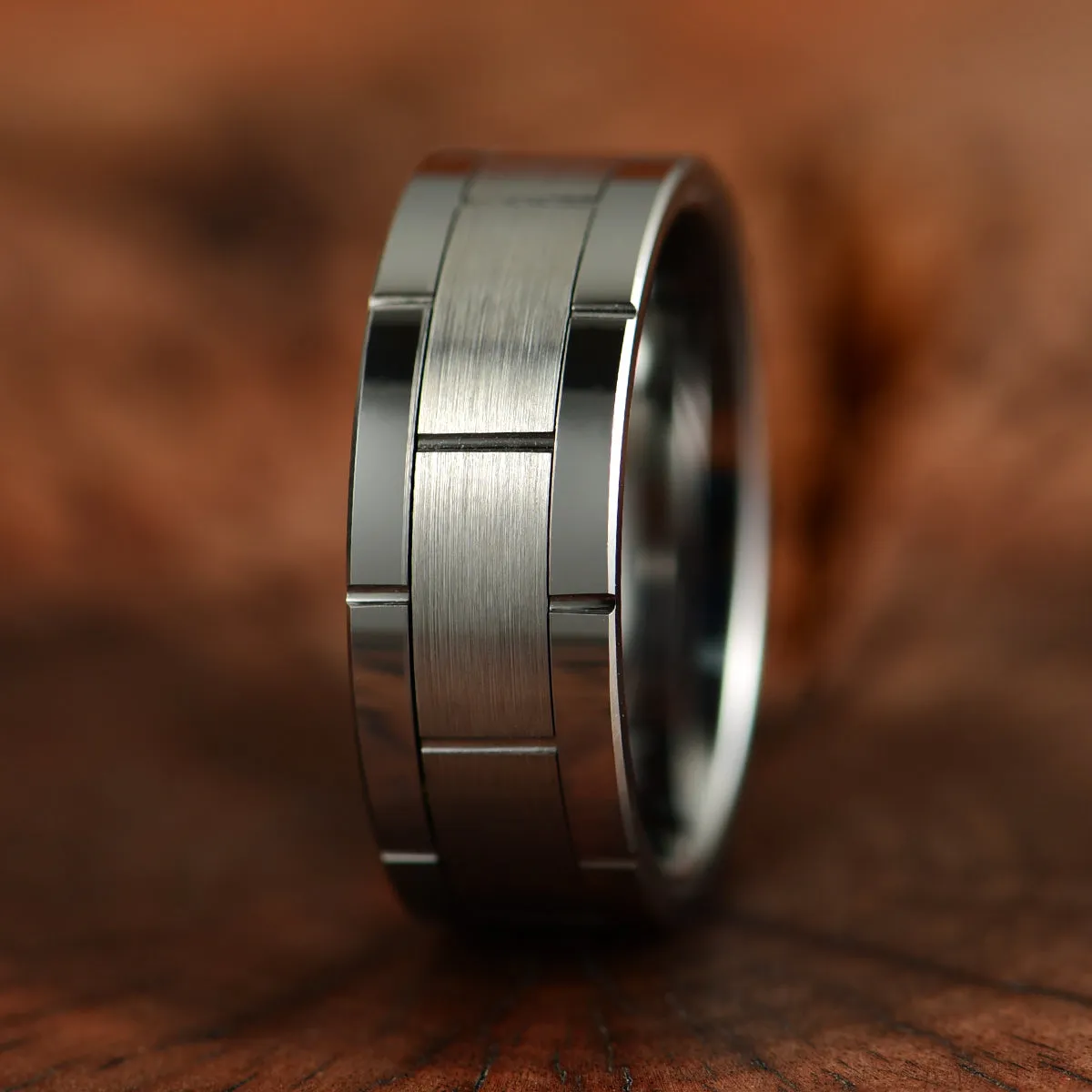 Tungsten Men's Wedding Band 8MM