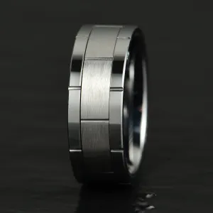 Tungsten Men's Wedding Band 8MM