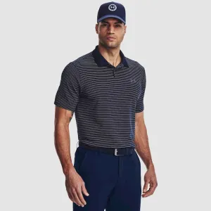 Under Armour Men's Perfomance 3.0 Stripe Polo - Midnight Navy/White/Pitch Grey
