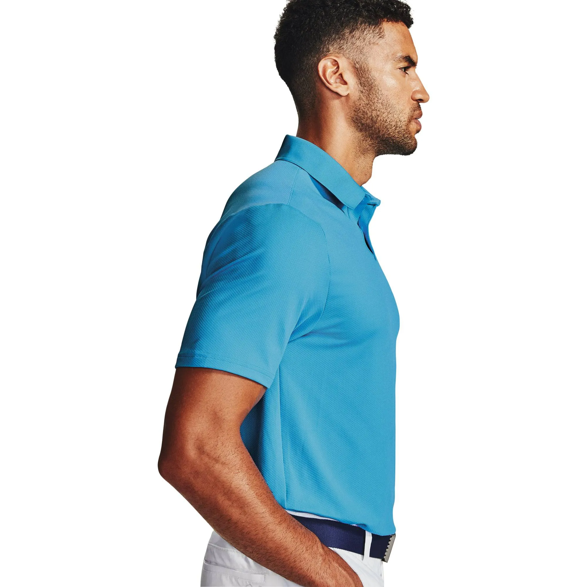 Under Armour Mens Performance Polo	 - LECTRIC BLUE/PITCH GRAY