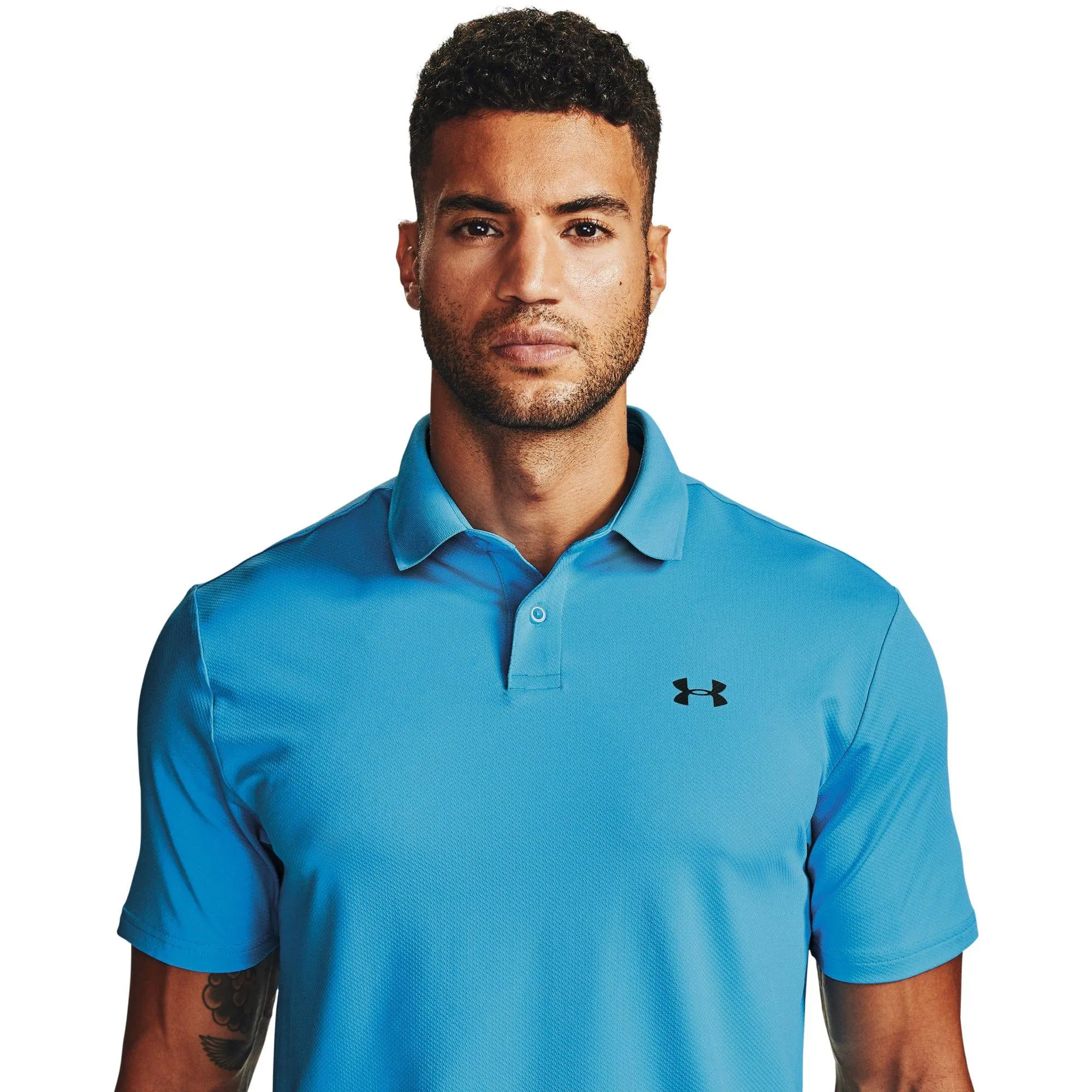 Under Armour Mens Performance Polo	 - LECTRIC BLUE/PITCH GRAY