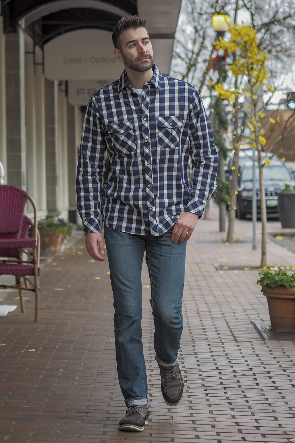 Utopia | Men's Long Sleeve Button Up Shirt