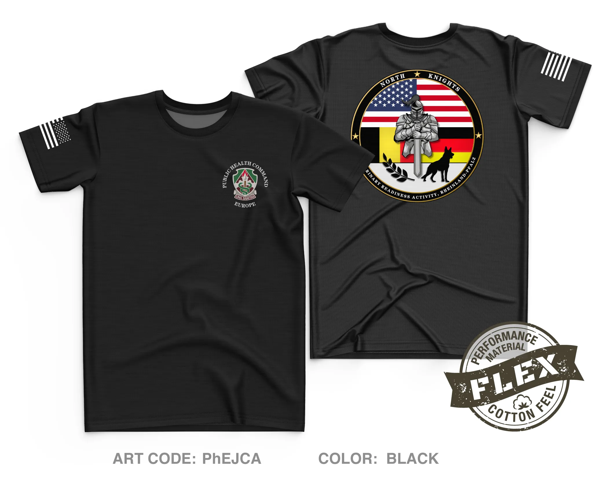 Veterinary Readiness Activity, Rheinland-Pfalz Core Men's SS Flex Performance Tee - PhEJCA
