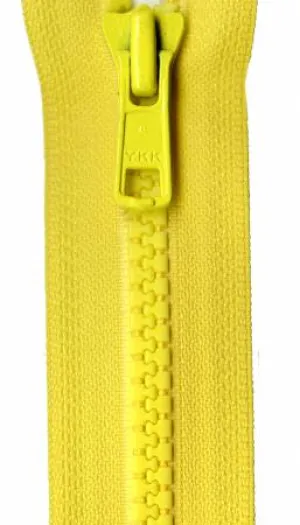 Vislon 1-Way Separating Zipper 18in Lemon  -- YKK