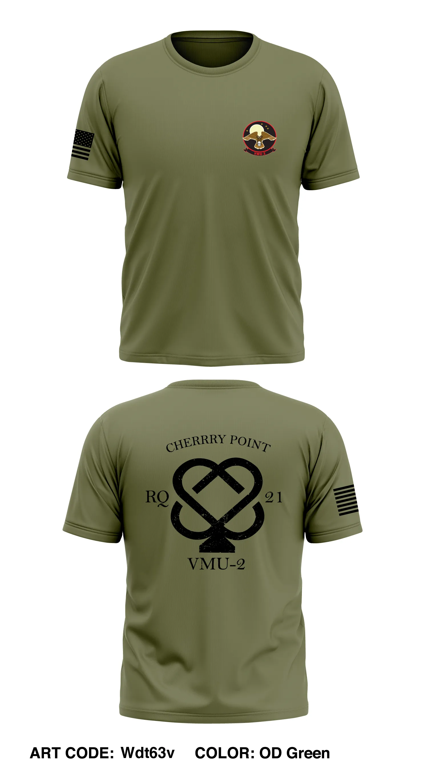 VMU-2  Store 1 Core Men's SS Performance Tee - Wdt63v