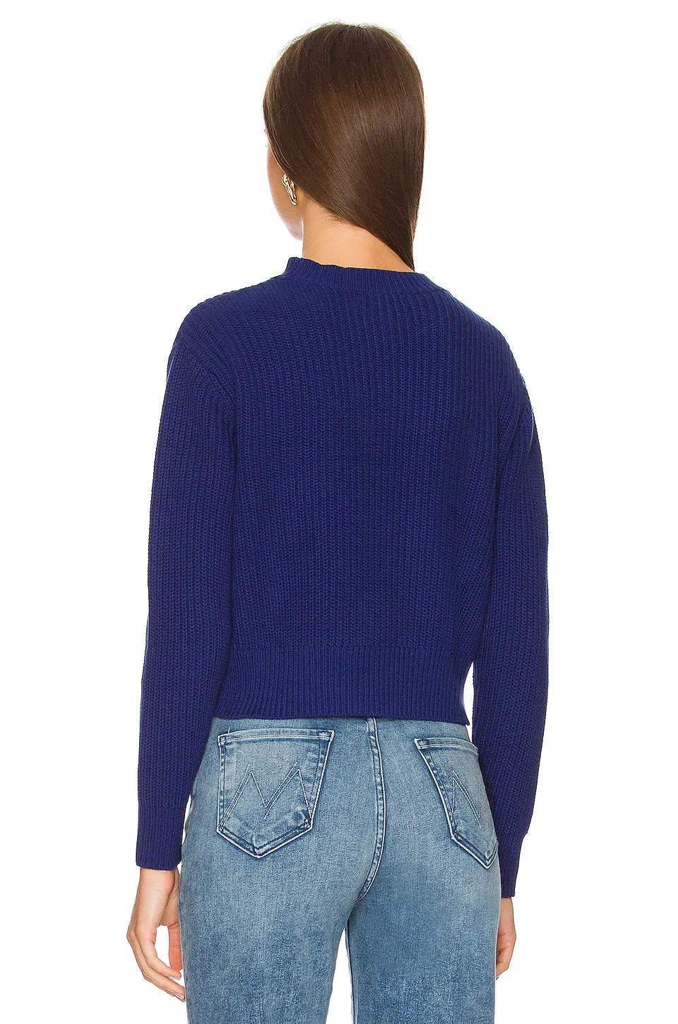 Women's 525 America | Crewneck Pullover All Cotton Sweater | Sapphire