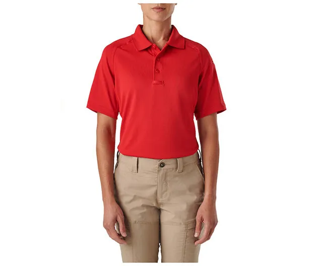 WOMEN’S PERFORMANCE POLO, SHORT SLEEVE, RANGE RED