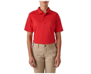 WOMEN’S PERFORMANCE POLO, SHORT SLEEVE, RANGE RED