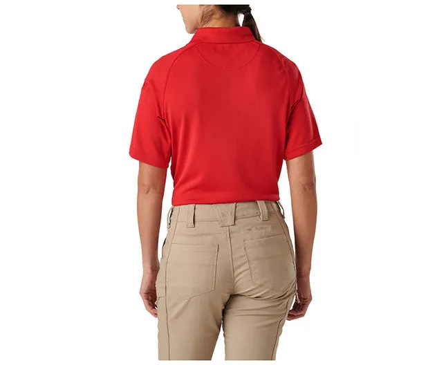 WOMEN’S PERFORMANCE POLO, SHORT SLEEVE, RANGE RED
