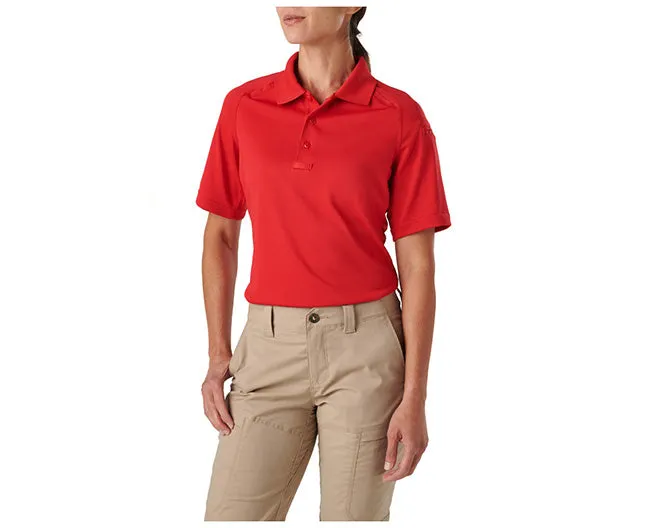 WOMEN’S PERFORMANCE POLO, SHORT SLEEVE, RANGE RED
